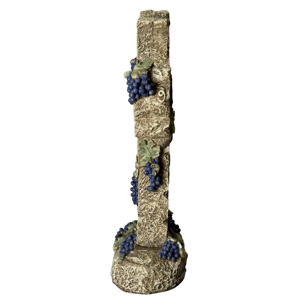 Decorative Grapevine Cross Resin Faux Stone Christian Large Tabletop 16
